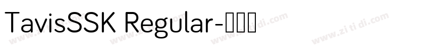 TavisSSK Regular字体转换